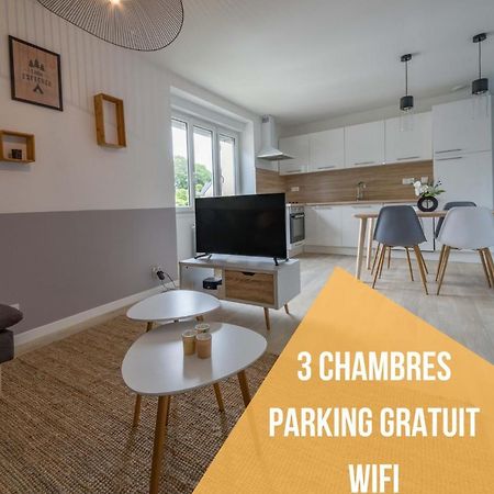Appartement 3 Chambres - Parking - Wifi - Buanderie - Jardin بريست المظهر الخارجي الصورة