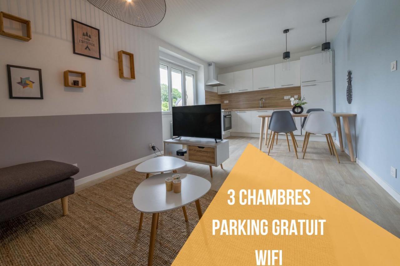 Appartement 3 Chambres - Parking - Wifi - Buanderie - Jardin بريست المظهر الخارجي الصورة